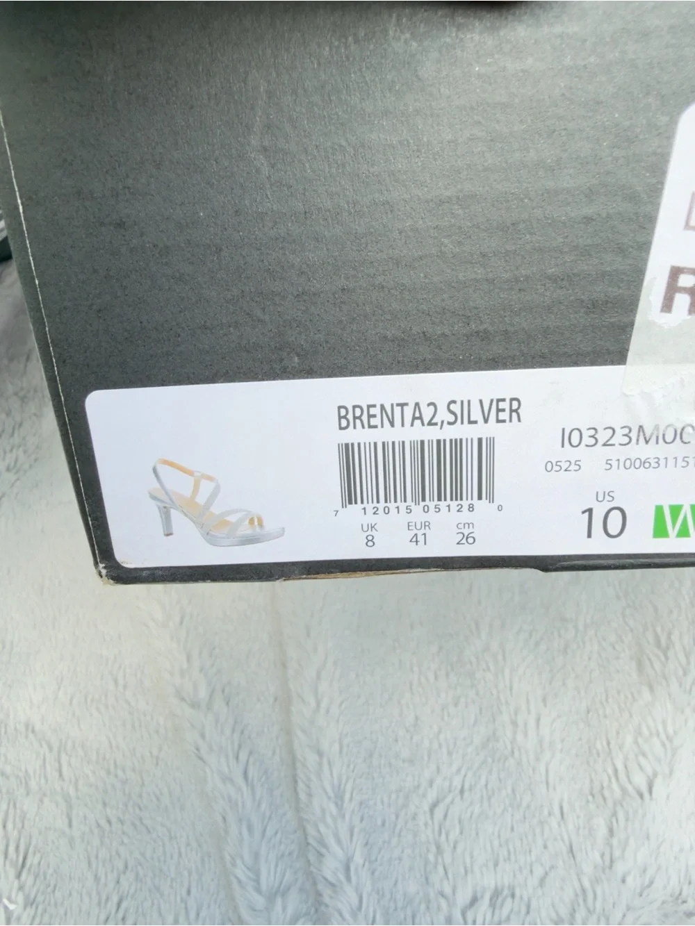 Brand New Naturalizer Women’s Brenta2, Silver  Heeled Sandal size 10 Wide